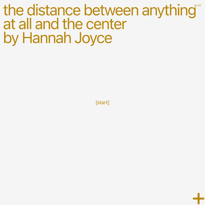 the distance between anything at all and the center