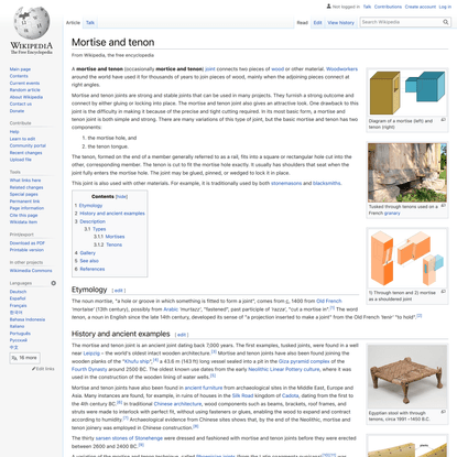 Mortise and tenon - Wikipedia