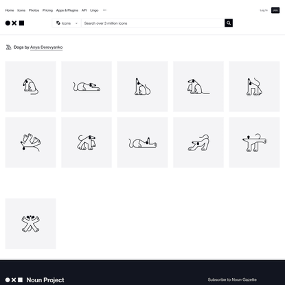 Dogs Icon Collection by Anya Derevyanko | Noun Project