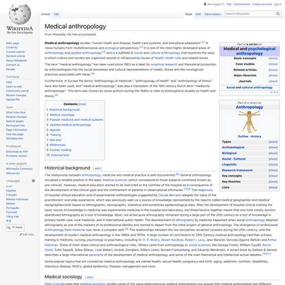 Medical anthropology - Wikipedia