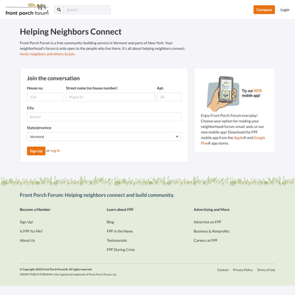 Join Front Porch Forum