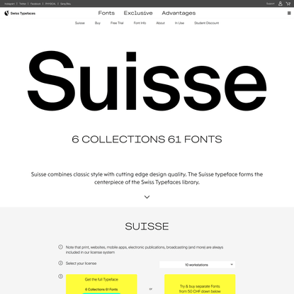 Suisse – Swiss Typefaces