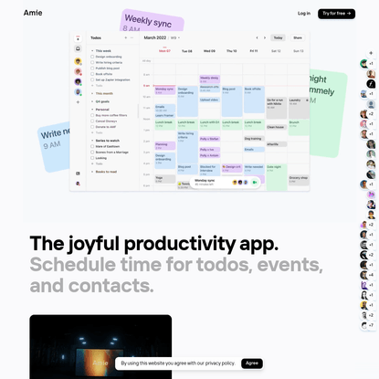 Amie - Joyful productivity