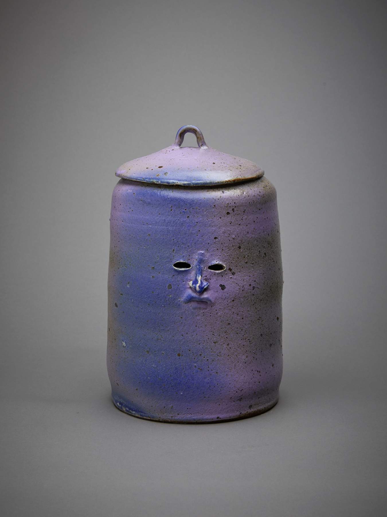 Purple MG Jar 2019 wood-fired ceramic 280 x 165 x 165mm
