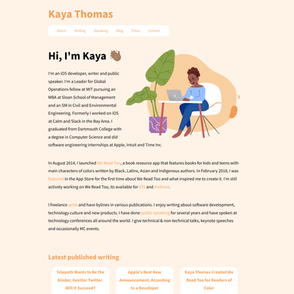 Hi, I’m Kaya 👋🏽 | Kaya Thomas