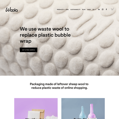 Compostable Postal Packaging - Bubble Wrap Alternative | Woola