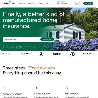 CoverTree: Homeowners Insurance | Get a Quote