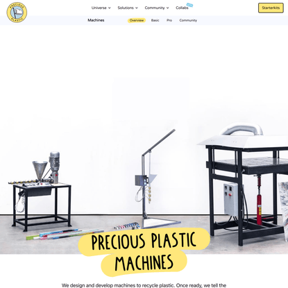 Precious Plastic Recycling Machines