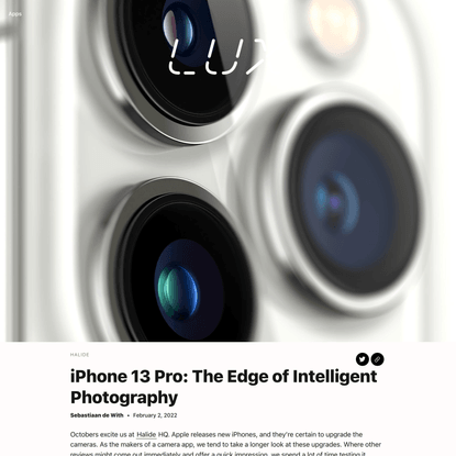 iPhone 13 Pro: The Edge of Intelligent Photography — Lux
