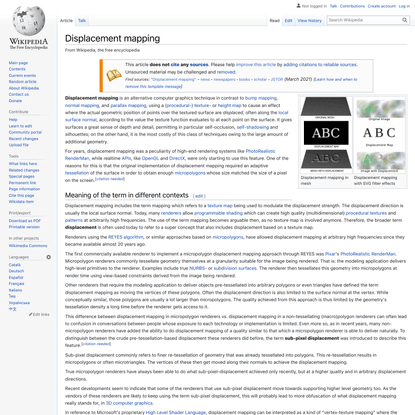 Displacement mapping - Wikipedia
