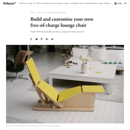 DIY Chair: build the Massproductions 4pm Lounge Chair | Wallpaper*
