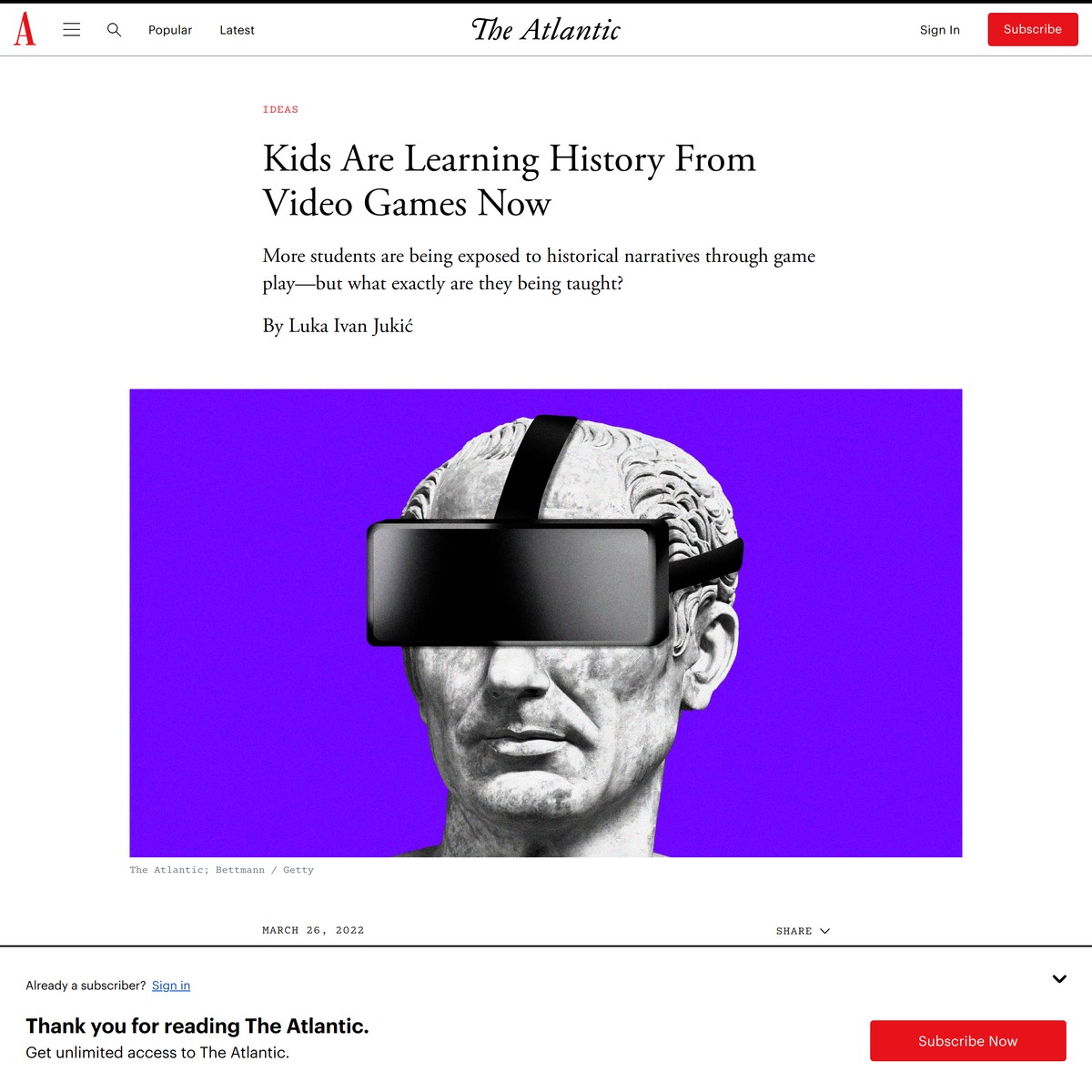Kids Are Learning History From Video Games Now Are na