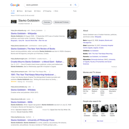 slavko goldstein - Google Search
