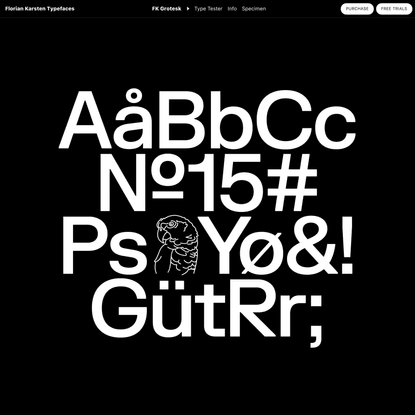 FK Grotesk | Florian Karsten Typefaces