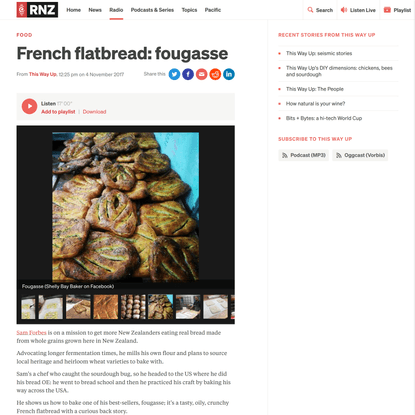 French flatbread: fougasse