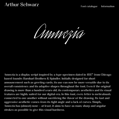 Amnezia - Arthur Schwarz