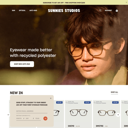 Sunnies Studios | Optical Eyewear and Sunglasses | Worldwide Shipping