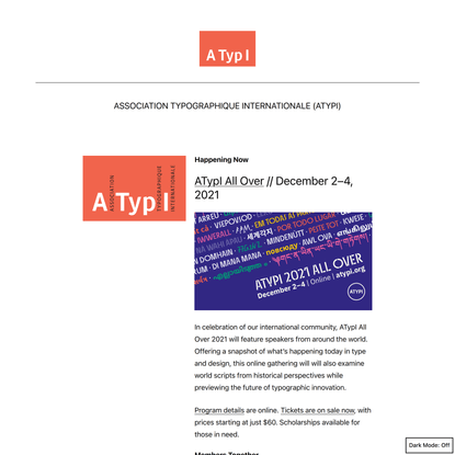 Association Typographique Internationale (ATypI)