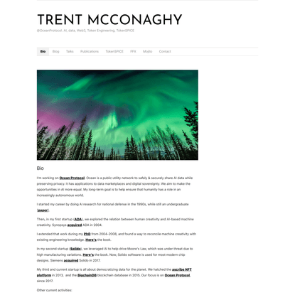 Trent McConaghy - Bio