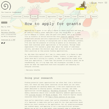 How to apply for grants