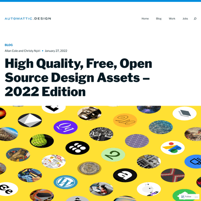 High Quality, Free, Open Source Design Assets – 2022 Edition