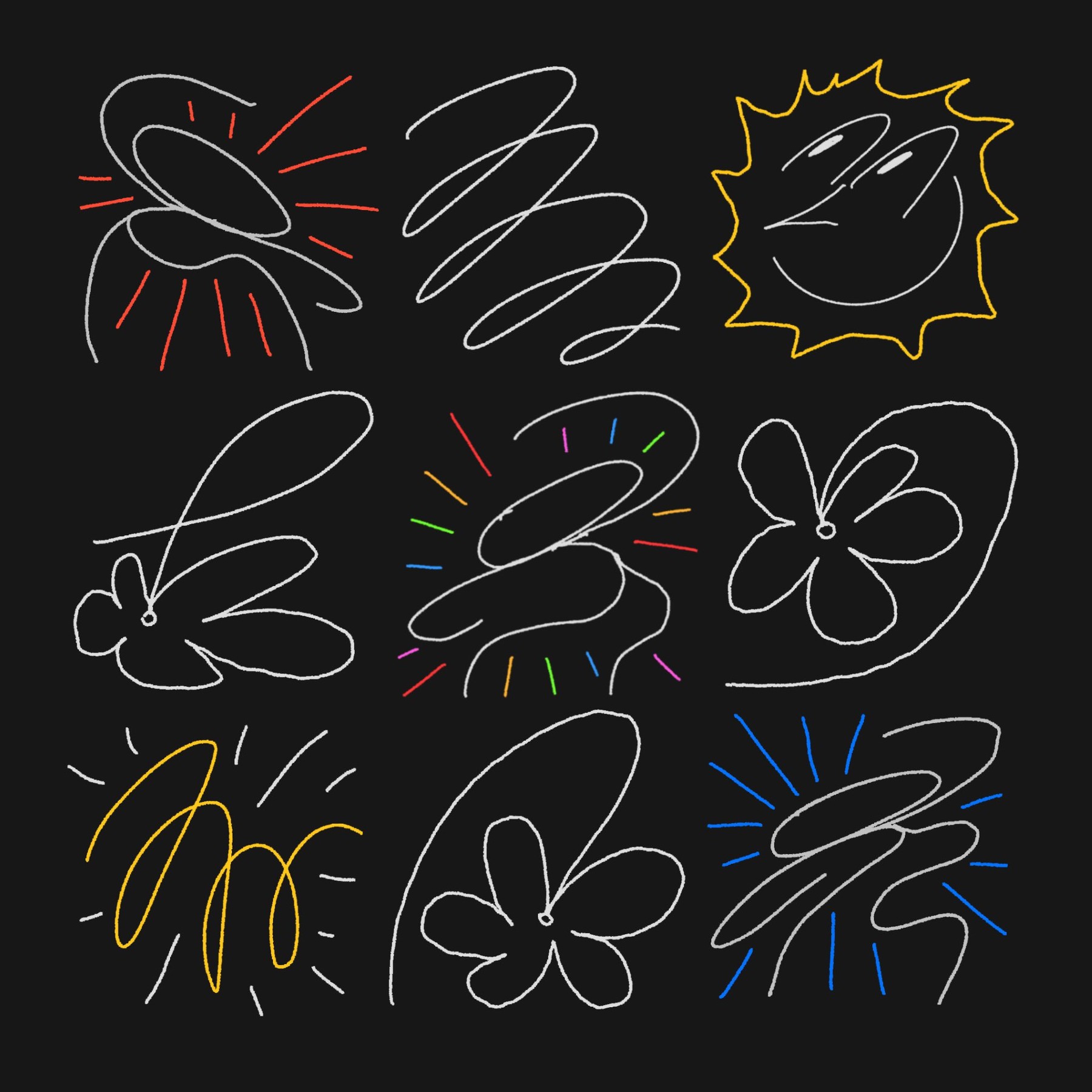 dancing doodles