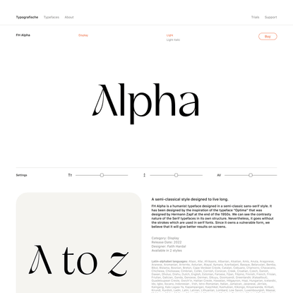 FH Alpha - Typografische