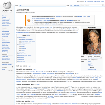 Eileen Myles - Wikipedia