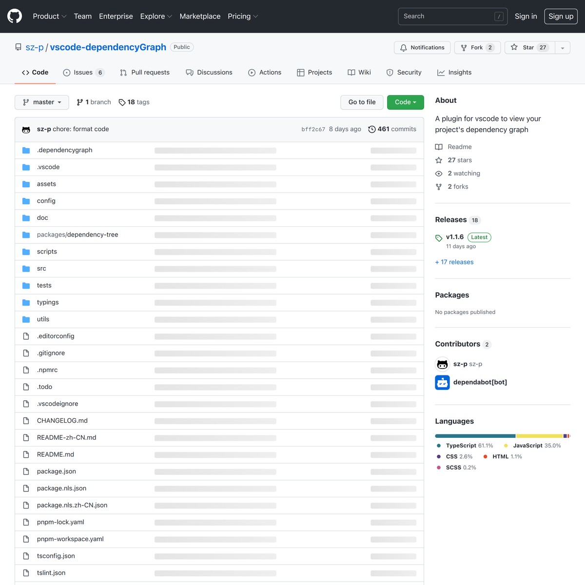 GitHub - sz-p/vscode-dependencyGraph: A plugin for vscode to view your ...