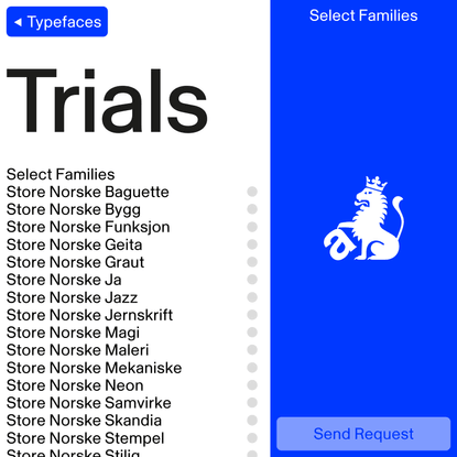 Trials — Store Norske Skriftkompani