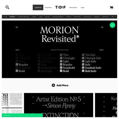 Morion | The Designers Foundry