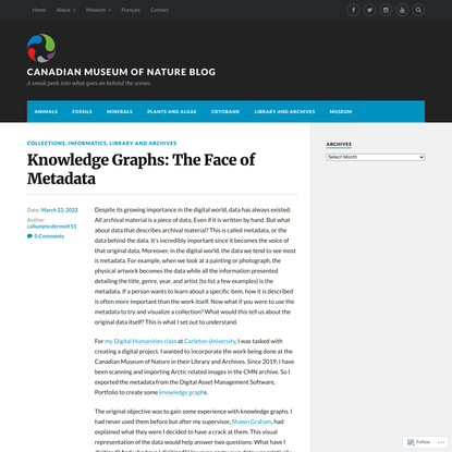 Knowledge Graphs: The Face of Metadata