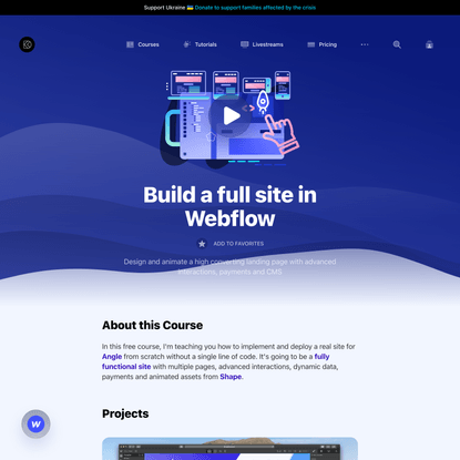 Build a full site in Webflow - Design+Code