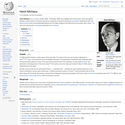 Henri Michaux - Wikipedia