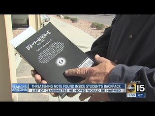 Student carries 'death note' with names