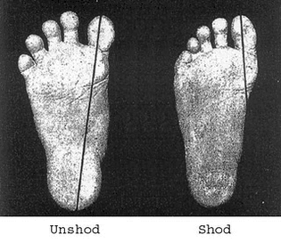 Unshod vs Shod feet