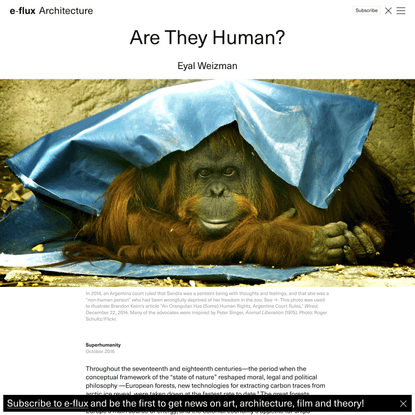 Are They Human? - Architecture - e-flux