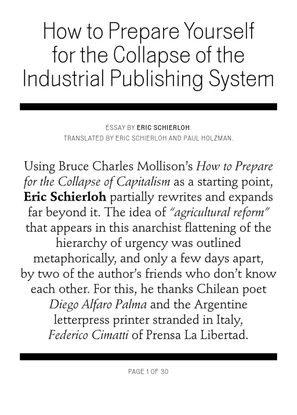 Schierloh, Eric. 'How to Prepare Yourself for the Collapse of the Industrial Publishing System'