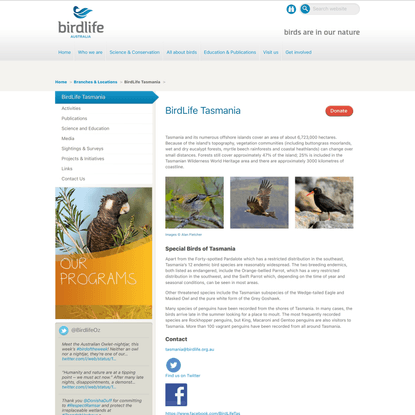 BirdLife Tasmania | BirdLife Australia