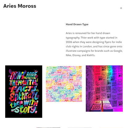 Hand Drawn Type — Aries Moross