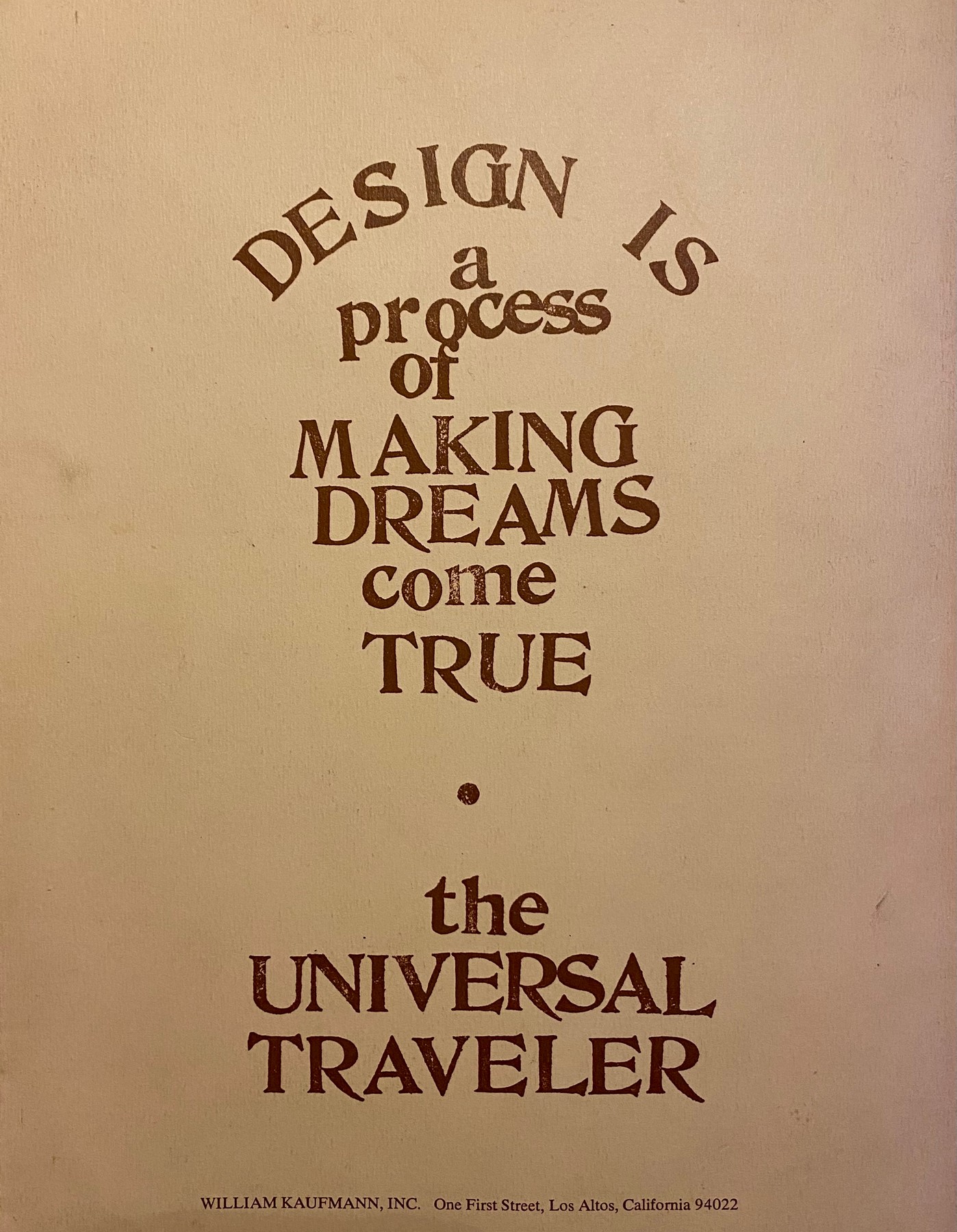 Universal Traveler (back cover)
