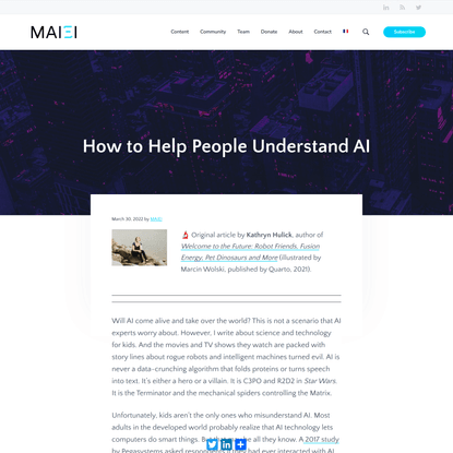 How to Help People Understand AI | Montreal AI Ethics Institute