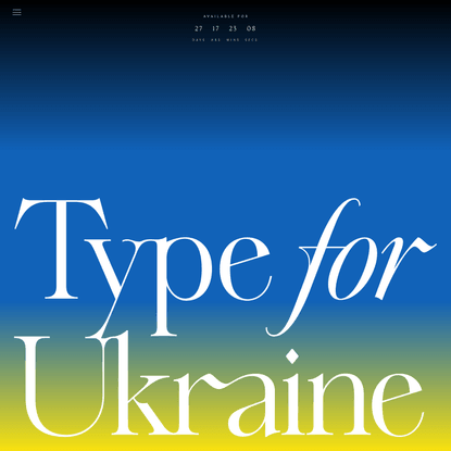 🇺🇦 Type For Ukraine – Ayaka B. Ito