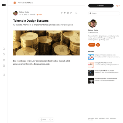 Tokens in Design Systems