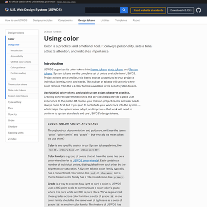 Using color | U.S. Web Design System (USWDS)