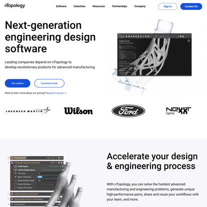 Next-Generation Engineering Design Software | nTopology