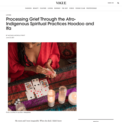 Processing Grief Through the Afro-Indigenous Spiritual Practices Hoodoo and Ifa
