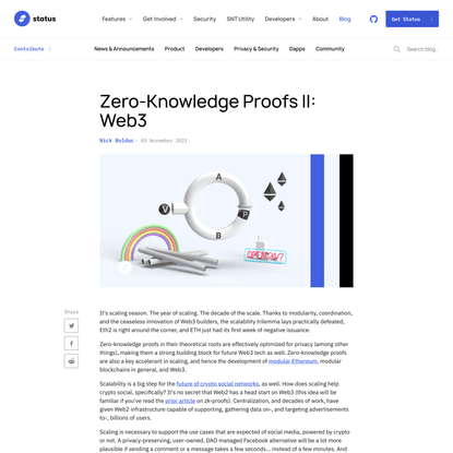 Zero-Knowledge Proofs II: Web3