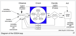 Diagram of the OODA loop
