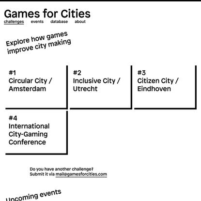 Games for Cities